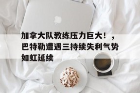 金年会下载-加拿大队教练压力巨大！，巴特勒遭遇三持续失利气势如虹延续(热火队吉米巴特勒集锦)